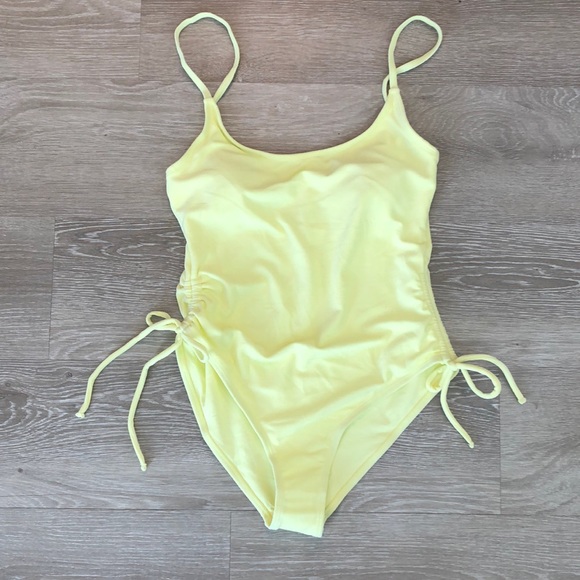 Topshop Other - Top Shop Terry Cloth One piece neon swim suit *new w/ tags*